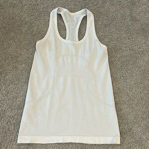 White Lululemon Swiftly Tech Tank Top Size 6